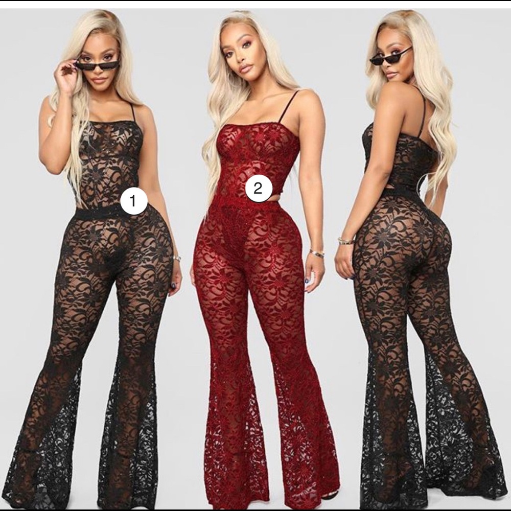 New fashion nova Burgundy Set L - Picture 5 of 8
